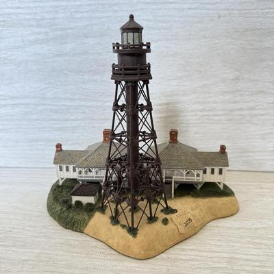 LOT 220D: Harbor Lights Lighthouses: Sanibel Island Florida #194 & Society Exclusive Amelia Island Florida #505