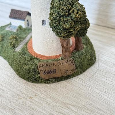 LOT 220D: Harbor Lights Lighthouses: Sanibel Island Florida #194 & Society Exclusive Amelia Island Florida #505