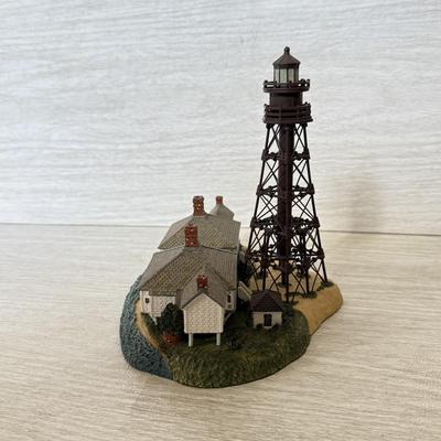 LOT 220D: Harbor Lights Lighthouses: Sanibel Island Florida #194 & Society Exclusive Amelia Island Florida #505