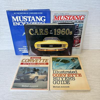 LOT 221D: Car Books: Mustang, Corvette, Cars of the 1960s
