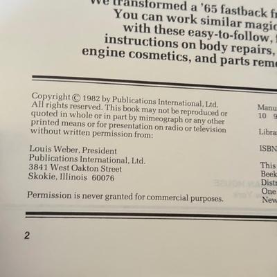 LOT 221D: Car Books: Mustang, Corvette, Cars of the 1960s