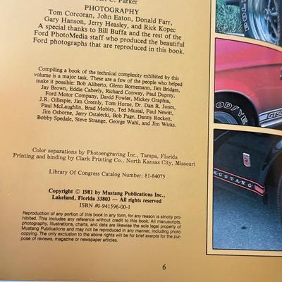 LOT 221D: Car Books: Mustang, Corvette, Cars of the 1960s