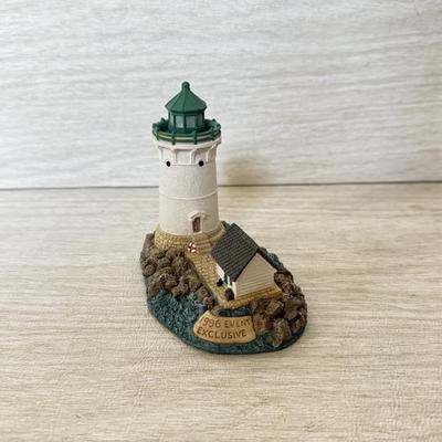 LOT 223D: Harbor Lights Lighthouses: Signed 1996 Special Event Exclusive Sunken Rock New York, Cape Hatteras North Carolina #401 &...