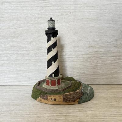 LOT 223D: Harbor Lights Lighthouses: Signed 1996 Special Event Exclusive Sunken Rock New York, Cape Hatteras North Carolina #401 &...