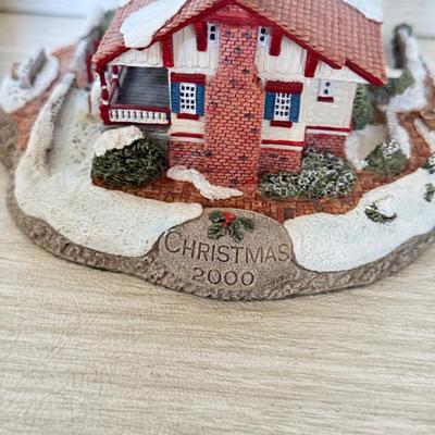 LOT 224D: Harbor Lights Christmas Lighthouses: 2000 Hereford Inlet New Jersey #710, 1995 Big Bay Point #700 & 1996 Colchester Reef #701