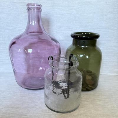 LOT 226D: Glass Home Decor Vases