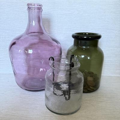 LOT 226D: Glass Home Decor Vases