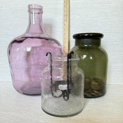 LOT 226D: Glass Home Decor Vases