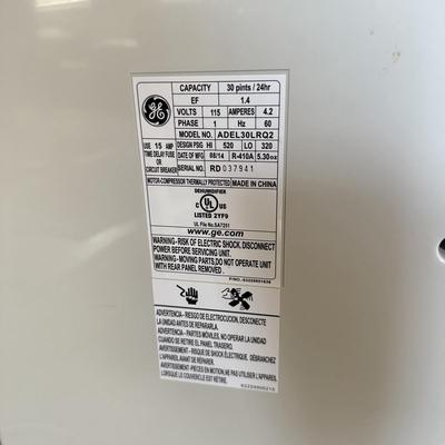 LOT 227L: GE Dehumidifier Model ADEL30LRQ2