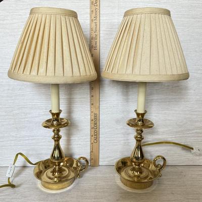 LOT 228D: Pair of Baldwin Brass Lamps