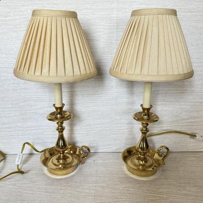 LOT 228D: Pair of Baldwin Brass Lamps