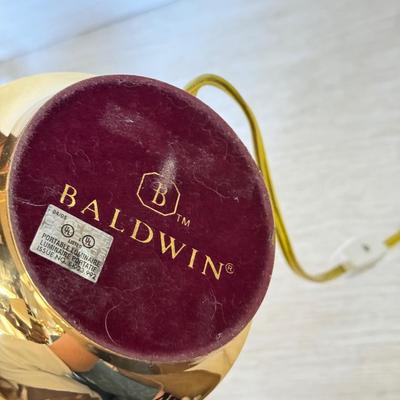 LOT 228D: Pair of Baldwin Brass Lamps