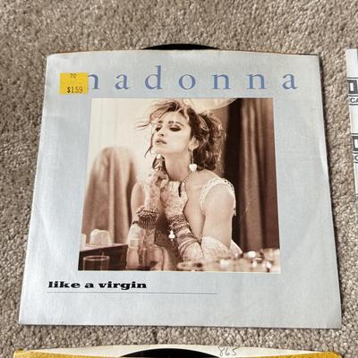 LOT 230K: Collection of Vintage 45s: Madonna, Whitney Houston, Blondie, The Supremes & More