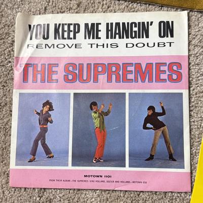 LOT 230K: Collection of Vintage 45s: Madonna, Whitney Houston, Blondie, The Supremes & More