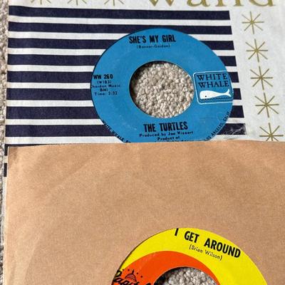 LOT 231K: Vintage 45s: Beach Boys & More