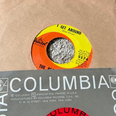 LOT 231K: Vintage 45s: Beach Boys & More