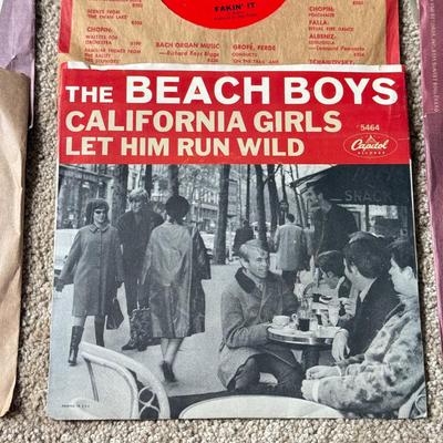 LOT 231K: Vintage 45s: Beach Boys & More