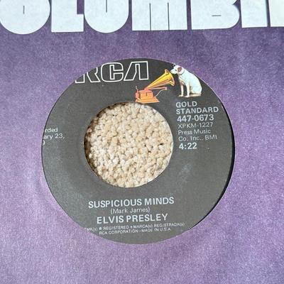 LOT 232K: Vintage 45s: Elvis, David Bowie, George Michael & Elton John