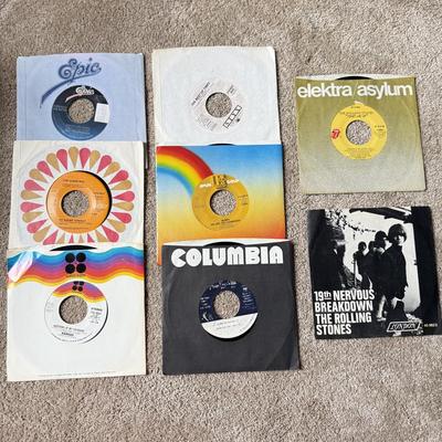 LOT 233K: Vintage 45s: Rolling Stones, Queen, Styx & More