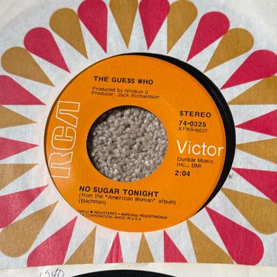 LOT 233K: Vintage 45s: Rolling Stones, Queen, Styx & More