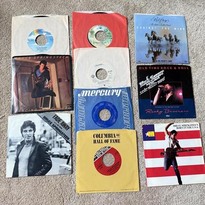 LOT 235K: Vintage 45s: Bruce Springsteen, Bob Seger & More