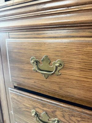 LOT 240L: Pennsylvania House Drop Front Desk / Bookshelf