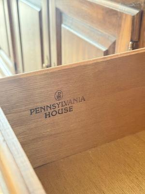 LOT 240L: Pennsylvania House Drop Front Desk / Bookshelf