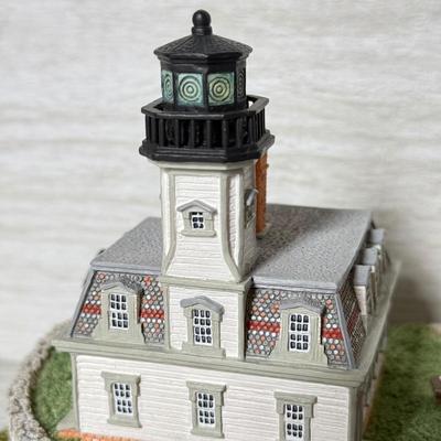 LOT 272D: Harbor Lights Lighthouses: West Quoddy Head Maine #103, Rose Island Rhode Island #616 & 1996 Special Event Exclusive Sunken...