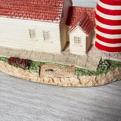 LOT 272D: Harbor Lights Lighthouses: West Quoddy Head Maine #103, Rose Island Rhode Island #616 & 1996 Special Event Exclusive Sunken...