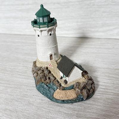 LOT 272D: Harbor Lights Lighthouses: West Quoddy Head Maine #103, Rose Island Rhode Island #616 & 1996 Special Event Exclusive Sunken...
