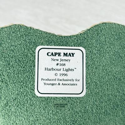 LOT 273D: Harbor Lights Lighthouses: Society Exclusive Sea Girt New Jersey #509, Cape May NJ #168 & Sandy Hook NJ #104