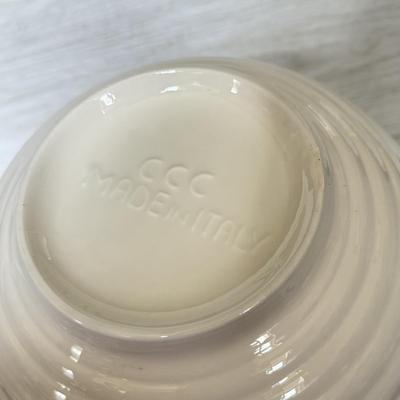 LOT 274K: Le Creuset Utensil Holder & Collection of Bowls: CCC Made in Italy & Denby