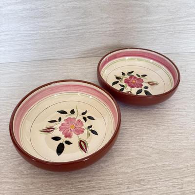 LOT 275K: Vintage Stangl Pottery Wild Rose Bowls