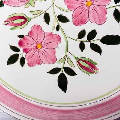 LOT 276K: Vintage Stangl Pottery Wild Rose Plates