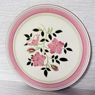 LOT 276K: Vintage Stangl Pottery Wild Rose Plates