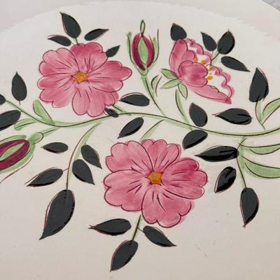 LOT 276K: Vintage Stangl Pottery Wild Rose Plates