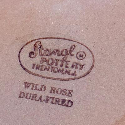 LOT 276K: Vintage Stangl Pottery Wild Rose Plates
