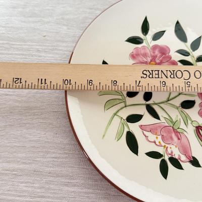 LOT 276K: Vintage Stangl Pottery Wild Rose Plates