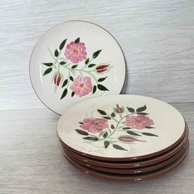 LOT 276K: Vintage Stangl Pottery Wild Rose Plates