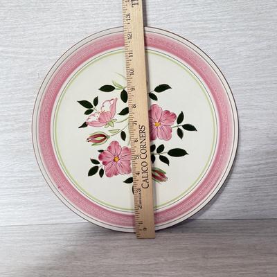 LOT 276K: Vintage Stangl Pottery Wild Rose Plates