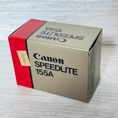 LOT 277K: Canon Sure Shot 85 Zoom Platinum 35mm & Camera Accessories: Canon Speedlite 155A, Super Albinar Multi-Coated Mini-Zoom...
