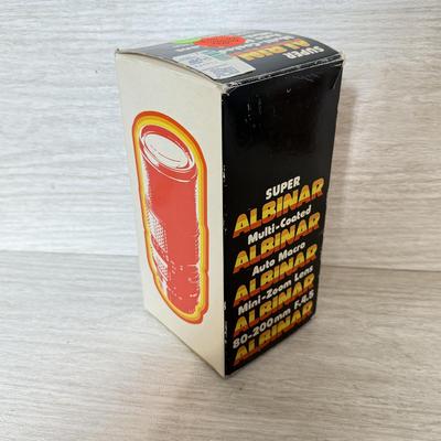 LOT 277K: Canon Sure Shot 85 Zoom Platinum 35mm & Camera Accessories: Canon Speedlite 155A, Super Albinar Multi-Coated Mini-Zoom...