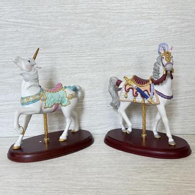 LOT 279D: Lenox Carousel Horse & Unicorn