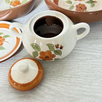 LOT 282D: Vintage Stangl Pottery Hand Painted Bitter Sweet Dishes