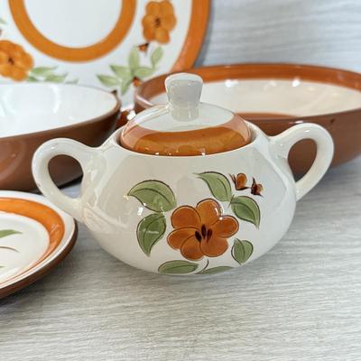 LOT 282D: Vintage Stangl Pottery Hand Painted Bitter Sweet Dishes