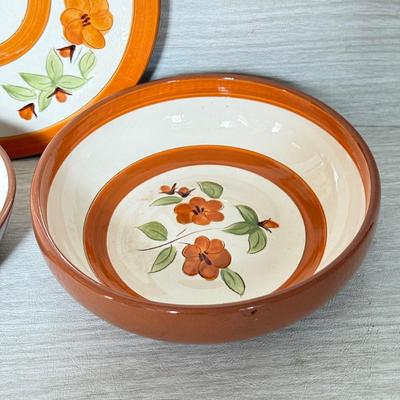 LOT 282D: Vintage Stangl Pottery Hand Painted Bitter Sweet Dishes