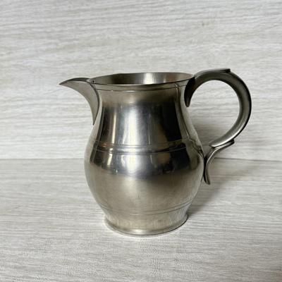LOT 283K: Woodbury Pewter Tea Pot & Pitcher w/ 1985 Danforth Pewter Bowl
