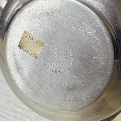 LOT 283K: Woodbury Pewter Tea Pot & Pitcher w/ 1985 Danforth Pewter Bowl