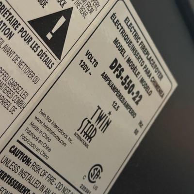 LOT 288F: Duracraft Corp. Air Heater Model CZ-308 & Duraflame Electric Fireplace Model DFS-550-22