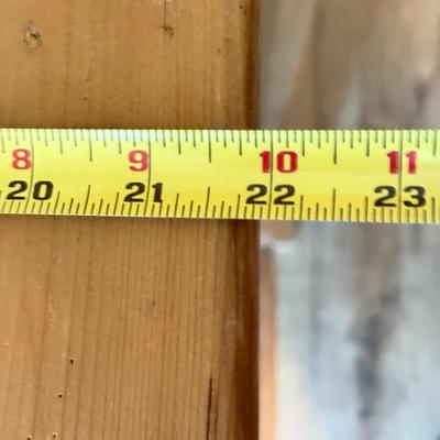 LOT 292F: Rustic Wood Side Table w/ Drawer